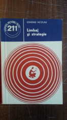 Limbaj si strategie &amp;amp;#8211; Edmond Nicolau foto