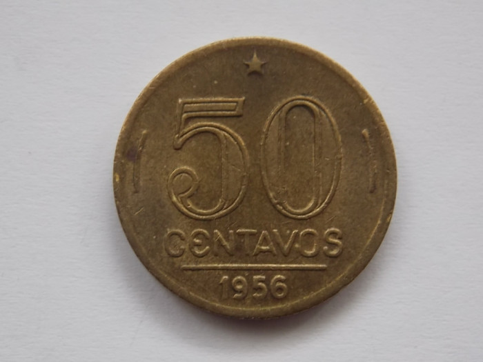 50 CENTAVOS 1956 BRAZILIA-DUTRA