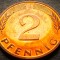 Moneda 2 PFENNIG - RF GERMANIA, anul 1982 D *cod 3962 A = UNC - luciu de batere