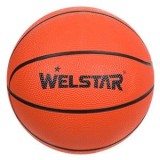 Minge Baschet Copii Welstar Rubber Nr.3 Negru Portocaliu - Mini Baschet Cauciuc Durabil