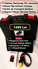 Kit Diagnoza Auto Thinkdiag ThinkCar PRO + Tableta Android 10.1&quot; Online Activat, Versiune originala pentru citire, stergere, adaptari, programari auto