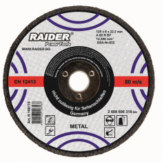 Disc pentru taiat metal 230х3.2х22.2mm, Raider 160104