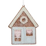 Cumpara ieftin Set 2 ornamente brad Casuta Turta Dulce multicolora II 8 x 1 x 10 cm