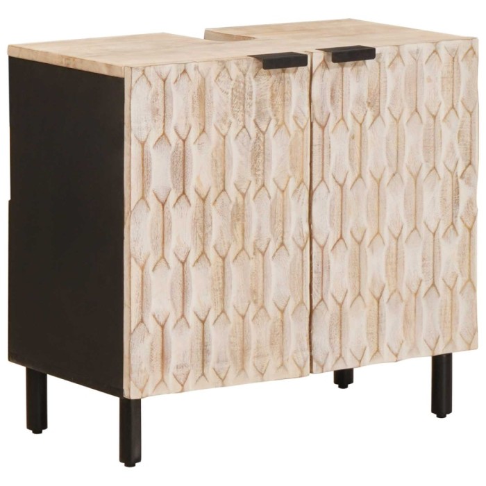 vidaXL Dulap pentru Chiuveta de Baie Simplu Alb 4017883