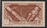 French Oceania (Oceania franceza) - Zeitati indigene (Idoli populari), dantelat, MNH, Mi.112