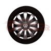 Set 4 Capace Roti VW R16 Argintii, Plastic Flexibil, Model 421 - Calitate Superioara, Fixare Sigura