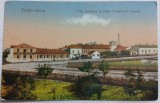 Carte postala, Techir-Ghiol, Vila Stefania si baile Ministerului Muncii, 1936