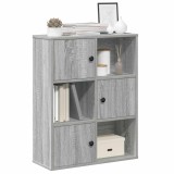VidaXL Bibliotecă, gri sonoma, 60x24x76,5 cm, lemn prelucrat