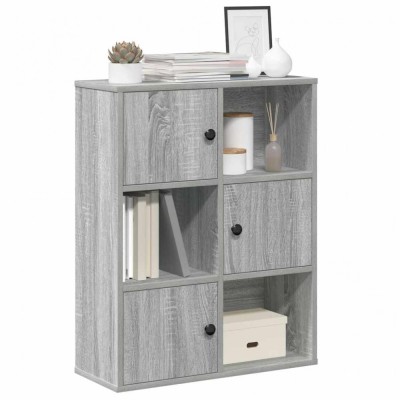 vidaXL Bibliotecă, gri sonoma, 60x24x76,5 cm, lemn prelucrat 860387 foto
