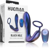 HUEMAN Black Hole 2 in 1 dop anal cu control de la distanță 14.3 cm