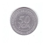 Moneda Africa Centrala 50 francs/franci 2006, stare buna, curata