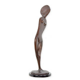 Nud modern-statueta din bronz cu soclu din marmura TBA-108