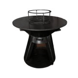 Gratar con cu plita rotunda 650 mm si inaltime 900 mm, plita 10 mm grosime