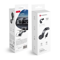Suport Auto Magnetic Forcell F-Grip MagFlex pentru Parbriz, Bord si Grila Ventilatie, Rotire 360 , Negru