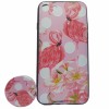 Husa apple iphone xr multicolor model flamingo + popsocket inclus, Flippy