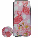 Husa Apple iPhone 6 Plus/6S Plus Multicolor Model Flamingo + Suport inclus