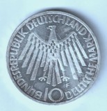 GERMANIA 10 MARCI MARK 1972 F A XX OLIMPIADA ARGINT STARE UNC