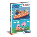 Puzzle Clementoni Peppa Pig, 2 x 20 piese