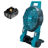 Makita DCF201Z + BL1830B - Ventilator 1 treapta + Acumulator Li-Ion 18 V 3 Ah