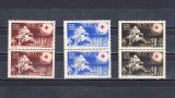 M1 TX7 7 - 1943 - Crucea rosie - perechi de cate doua timbre, Medical, Nestampilat