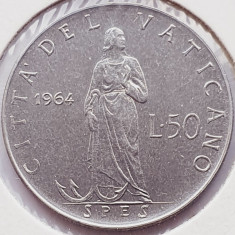 3107 Vatican 50 Lire 1964 Pavlvs VI km 81