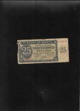 Rar! Spania 25 pesetas 1936 Burgos seria0129609 uzata