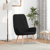 VidaXL Scaun de relaxare, negru, material textil