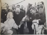1968 Foto mare Ceaușescu și generalul Charles de Gaulle presed Franța18 x 22 cm