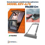 Rama de etansare EZV-A/G, pentru invelitori ondulate ( cu jgheab de drenaj inclus), 94x255cm