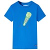 Tricou pentru copii, albastru aprins, 92, vidaXL