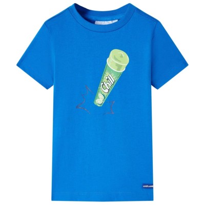 Tricou pentru copii, albastru aprins, 92 foto