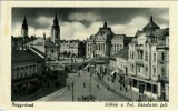 CP1845N Nagyv&aacute;rad, L&aacute;tk&eacute;p a Szt L&aacute;szl&oacute;-t&eacute;r fel&eacute;, carte poștală, Oradea