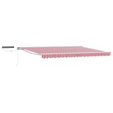 vidaXL Cort electric retractabil Roșu și Alb 4 x 2 m 3421759