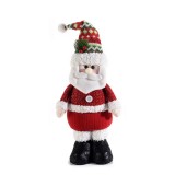 Figurina Mos Craciun textil multicolor 17x9x49 cm