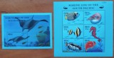 PALAU-&#039;&#039;FAUNA-PESTI -Fauna marina-SUD PACIFIC&#039;&#039;- set 2COLITE+MNH LUX-NESTAMPIL.-VEZI SCAN