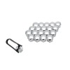 Capac Prezoane 21 Mm Crom Set 20 Buc+Cleste, Mega Drive