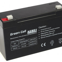 Baterie Green Cell AGM gel 6V 12Ah