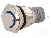 Intrerupator anti-vandalism, ON-(ON), &Oslash;16mm, ONPOW - LAS2GQH-11E/B/24V/S/FP