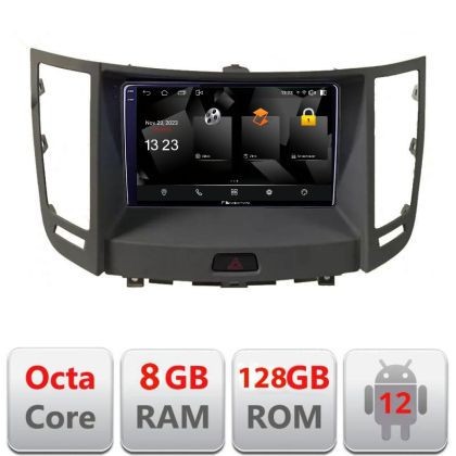 Navigatie Infinity FX intre anii 2009-2012 Android Octa Core Qualcomm 2K Qled 8+128 DTS DSP 360 4G Optical CarStore Technology