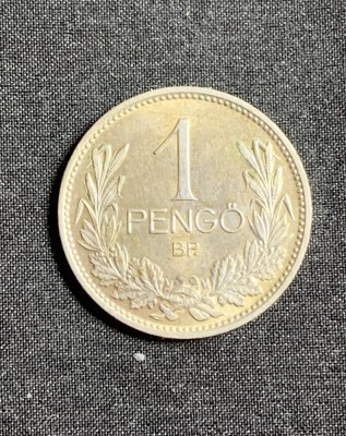 Moneda 1 Pengo 1939 Ungaria argint foto