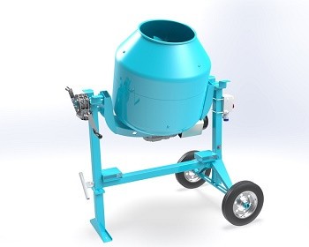 Betoniera C250 SBL OMAER, putere motor 1CP, Transmisie cu Reductor, Functionare Silentioasa, alimentare 230V, 148kg foto