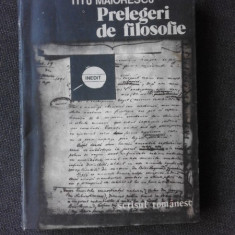 PRELEGERI DE FILOSOFIE-TITU MAIORESCU 1980