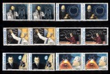 A11 TX9 10 - 1989 - 20 ani de la primul pas al omului pe luna - perchi doua, Spatiu, Nestampilat