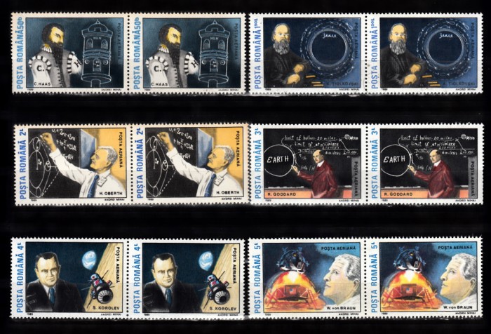 A11 TX9 10 - 1989 - 20 ani de la primul pas al omului pe luna - perchi doua