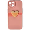 Husa Silicon 3D Cartoon Pink Heart Apple iPhone 13