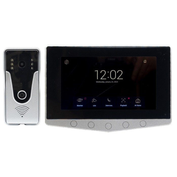 Resigilat : Interfon video PNI VP6021 cu 1 monitor, ecran tactil 7 inch 1080p, slo