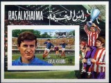 Ras Al Khaima 1972 Sport Soccer Football imperf. sheet MNH S.691, Nestampilat