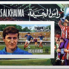Ras Al Khaima 1972 Sport Soccer Football imperf. sheet MNH S.691