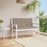 vidaXL Pernă bancă grădină, gri taupe 120x(50+50)x7cm material oxford 315012