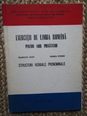 Exercitii de limba romana Structuri verbale pronominale Mariana Guiu foto